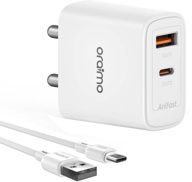 ORAIMO 33 W 3 A Wall Charger for Mobile with Detachable Cable