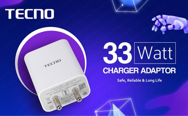 Tecno 33 W Quick Charge 3.4 A Wall Charger for Mobile