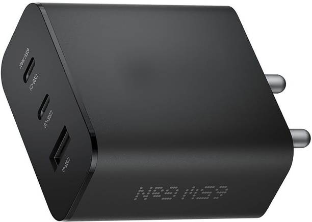 FEKTRI ORIGINAL 65 W GaN 5 A 3 Port Mobile Charger with Detachable Cable