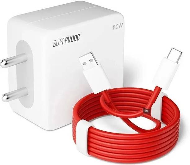 ANMORA 80 W SuperVOOC 7.3 A Wall Charger for Mobile with Detachable Cable
