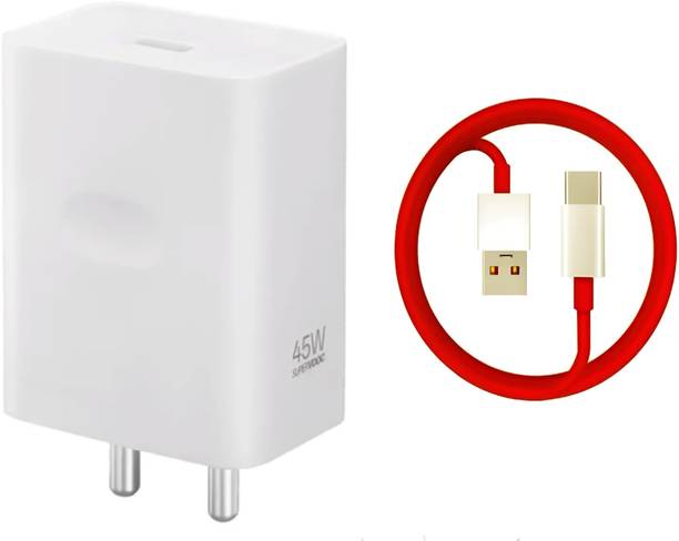 OnePlus 45 W SuperVOOC 4 A Wall Charger for Mobile with Detachable Cable