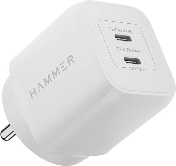 Hammer 45 W GaN 3 A Dual Port Mobile Charger