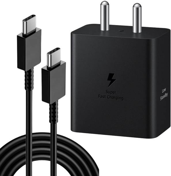 Samsung 45 W GaN 3 A Wall Charger for Mobile with Detachable Cable