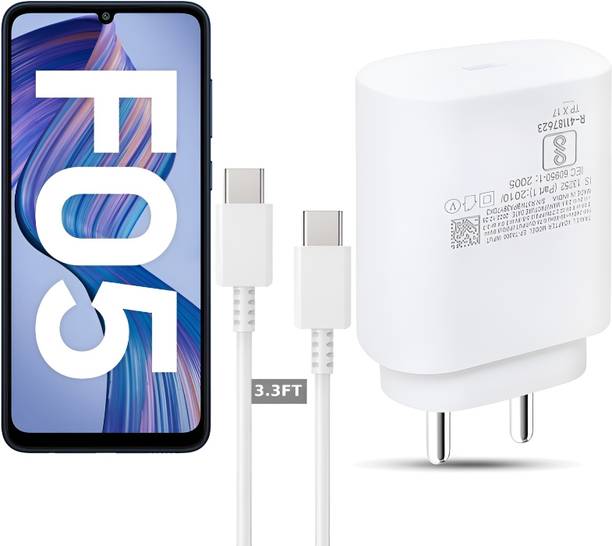 Zybux 25 W PD 3 A Wall Charger for Mobile with Detachable Cable