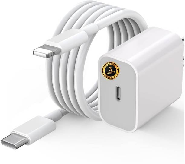 ryumux 20 W PD 2 A Wall Charger for Mobile with Detachable Cable