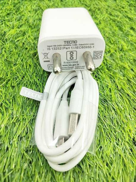 Tecno 2 A Wall Charger for Mobile with Detachable Cable