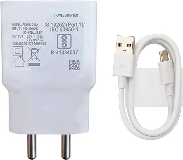 vivo 18 W Quick Charge 2 A Wall Charger for Mobile with Detachable Cable