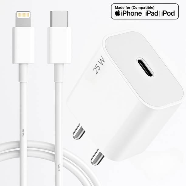 RoarX 25 W Quick Charge 3 A Wall Charger for Mobile with Detachable Cable