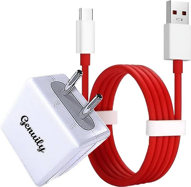 Genuily 100 W SuperVOOC 6 A Wall Charger for Mobile with Detachable Cable