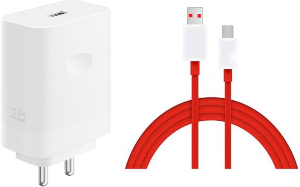 OnePlus 100 W SuperVOOC 9 A Wall Charger for Mobile with Detachable Cable