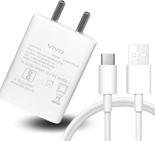 vivo 18 W Quick Charge 2 A Wall Charger for Mobile with Detachable Cable