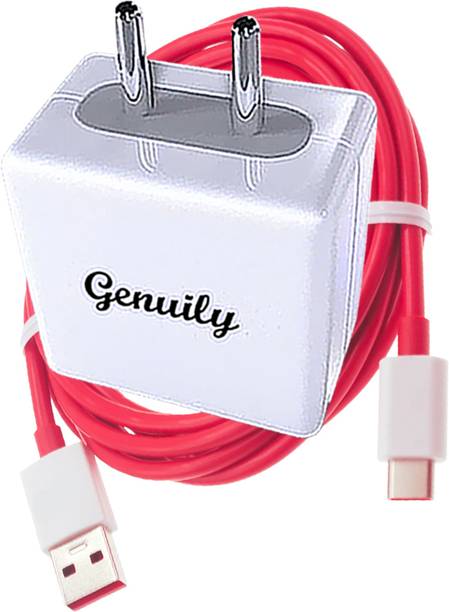 Genuily 80 W SuperVOOC 6 A Wall Charger for Mobile with Detachable Cable