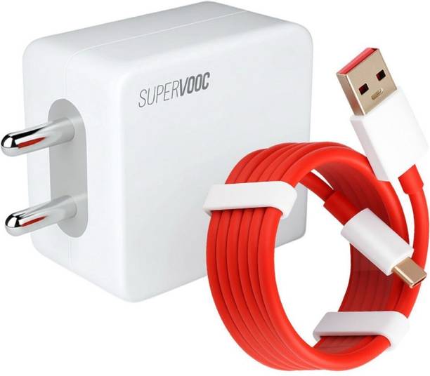 OnePlus 80 W SuperVOOC 7.3 A Wall Charger for Mobile with Detachable Cable