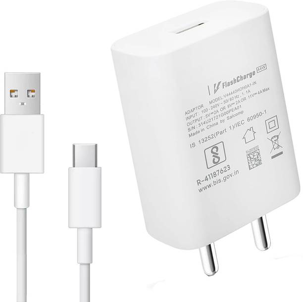 TROST 44 W Quick Charge 4 A Wall Charger for Mobile with Detachable Cable