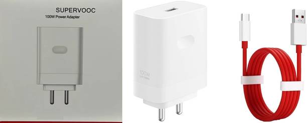 OnePlus 100 W SuperVOOC 9 A Wall Charger for Mobile with Detachable Cable