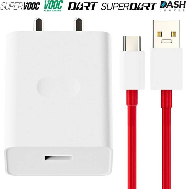 RoarX 33 W SuperVOOC 6 A Wall Charger for Mobile with Detachable Cable