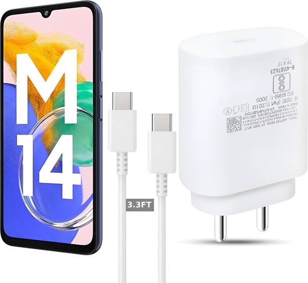 Zybux 25 W PD 3 A Wall Charger for Mobile with Detachable Cable