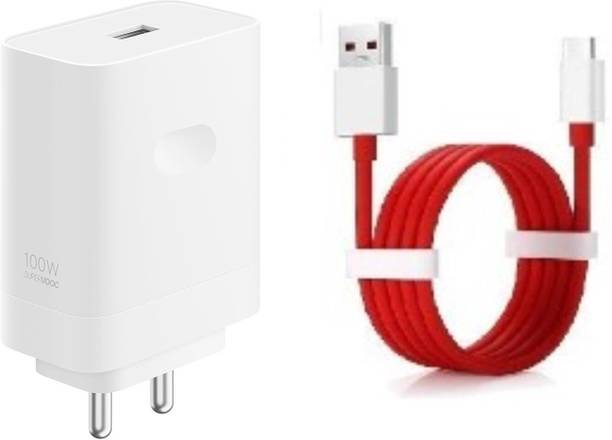 OnePlus 100 W SuperVOOC 9 A Wall Charger for Mobile with Detachable Cable
