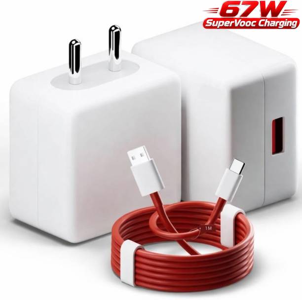 deshit 67 W SuperVOOC 6 A Wall Charger for Mobile with Detachable Cable
