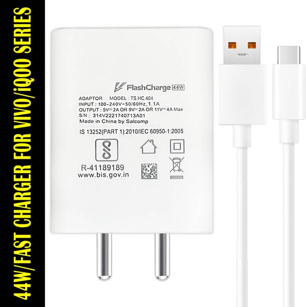 Safa 44 W Quick Charge 4 A Wall Charger for Mobile with Detachabl