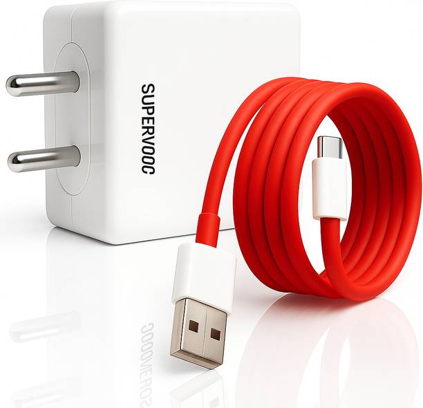 Iberls 65 W SuperVOOC 4 A Wall Charger for Mobile with Detachable Cable