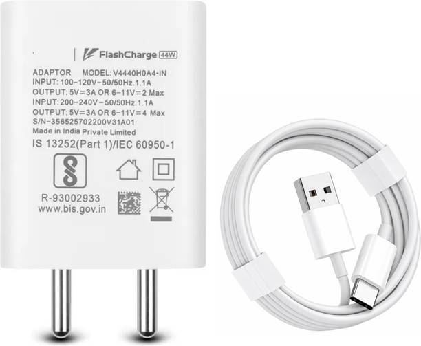quirinox 44 W Quick Charge 4 A Wall Charger for Mobile with Detachable Cable