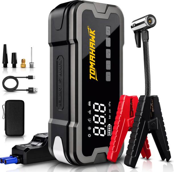 Tomahawk JST 4045 Car Jump Starter 12000mAh Flashlight Laptop Phones Charger 0 ft Battery Jumper Starter