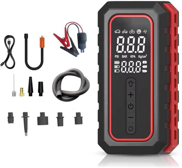 Tomahawk ‎JSI-9695 Car Jump Starter 8000mAh Flashlight Laptop Phones Charger 0 ft Battery Jumper Starter
