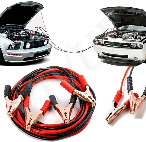 QNJL Heavy Duty Car Cable Battery Auto Jumper Booster Wire Clamp with Alligator 7 ft Battery Jumper Cable
