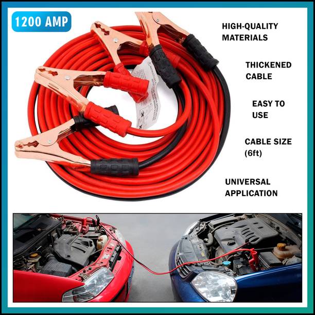 Flipkart SmartBuy Car 1200Amp Heavy Duty Jumper Booster Cables 6 ft Battery Jumper Cable