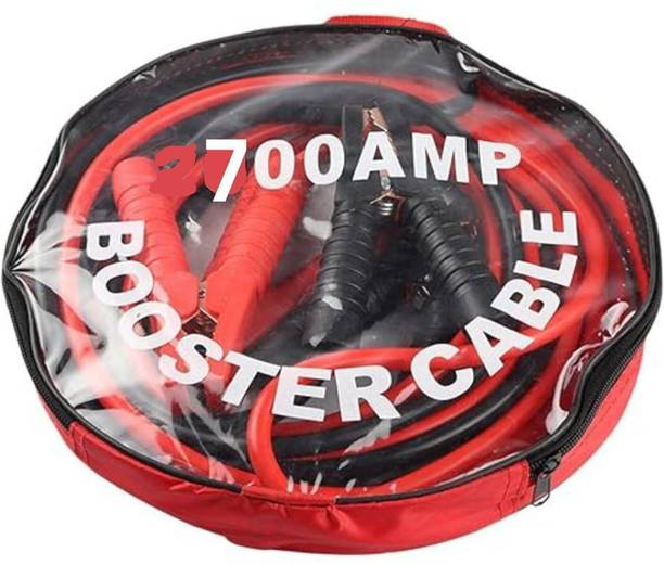 Everglow Car Heavy Duty Auto Jumper Cable Battery Booster Wire Clamp Basics Jumper Cable 7 ft Battery Jumper Cable