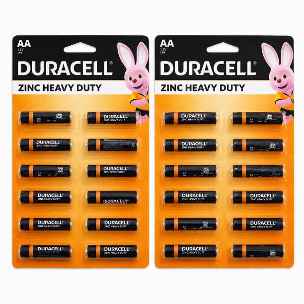 DURACELL Zinc Heavy Duty AA Batteries, 1.5V Leak-Resistant Power  Battery