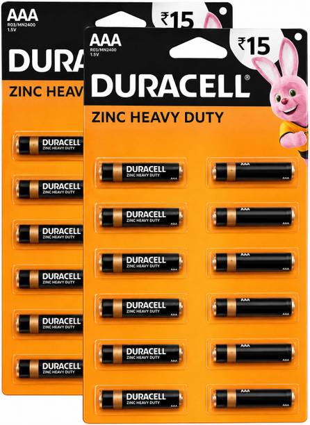 DURACELL ZINC HEAVY DUTY AAA BATTERIES 1.5V LEACK RESISTANT POWER  Battery