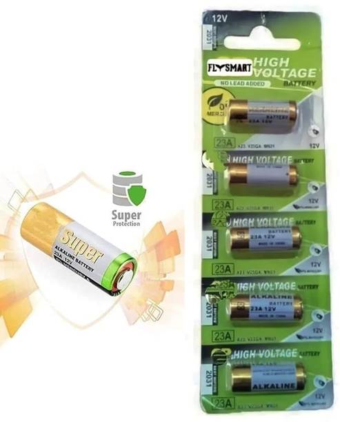 Flysmart 23a 12v gp high voltage alkaline batteries pack of 5 for remotes watches toys  Battery
