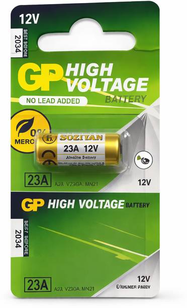 GP A23 12V Alkaline – Compatible with MN21, LRV08, 23AE, 23A   Battery