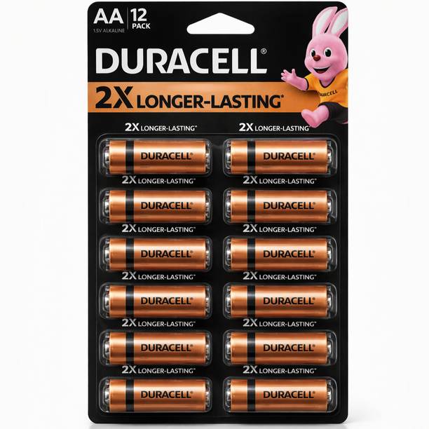 DURACELL Heavy Duty AA Alkaline  1.5V LR6 - Long Lasting Power for Home Devices  Battery