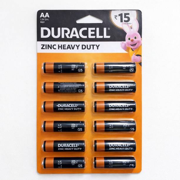DURACELL Zinc Heavy Duty AA Batteries  Battery