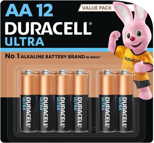 DURACELL Ultra AA , Pack of 12, High-Drain Devices, Digital Camera, ToyS  Battery