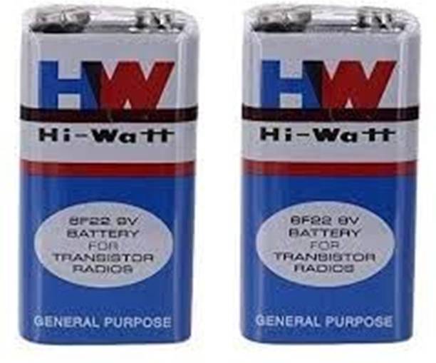 SixOhms Hi-Watt 9V  Pack of 2 Long Lasting Power for Electronics Use  Battery