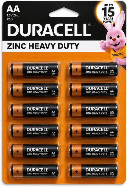 DURACELL ZINC HEAVY DUTY AA BATTERIES 1.5V LEAK RESISTANT POWER  Battery