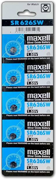 Maxell SR626SW 1.55V Silver Oxide  (Pack of 5)  Battery