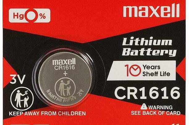 Maxell CR 1616 LITHIUM BATTERY PACK OF 1  Battery