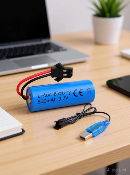 SuperToy 3.7V 500mAh USB SM-2P  Charger Cable for RC Cars Boats & Bubble Gun  Battery