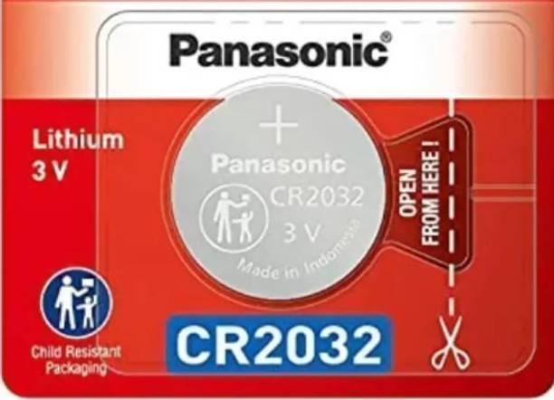 Panasonic CR2032 Coin battery used for car key remotes,glucometers,AirTag,etc (Pack of 1)  Battery