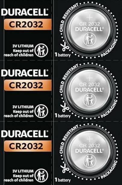 DURACELL CR2032 Lithium Coin 3V cell for Car remote,Medical devices etc.  Battery