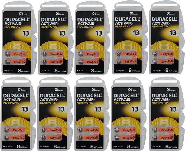 DURACELL Size 13 Hearing Aid Battery (Pack of 80)