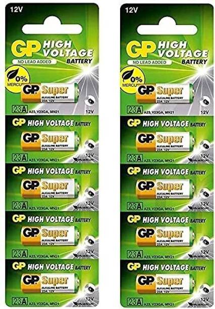 Flysmart GP 23A 12Volt Pack of 10 Alkaline Batteries High Voltage Cell Car Remote   Battery
