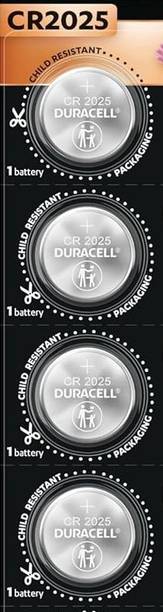 DURACELL CR2025 Lithium Coin cell for Car remote,Medica...