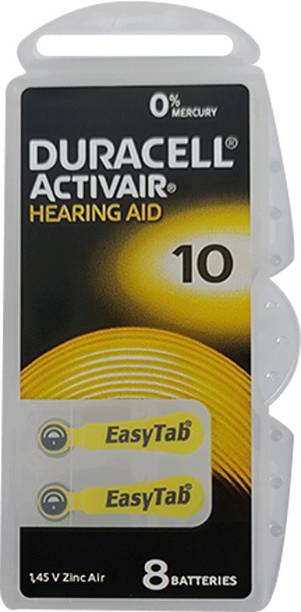 DURACELL Size 10 Hearing Aid Battery (Pack of 8)