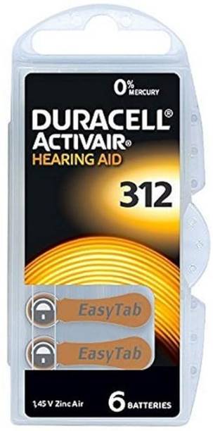 DURACELL Hearing Aid Size 312, 1 strip (6 ) Battery